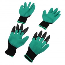 2 Pairs Plastic Claws Gardening Gloves for Digging Planting Gardening Gloves   
